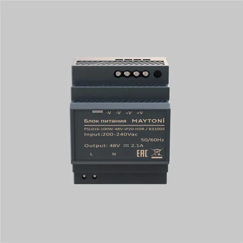 Источник напряжения PSL016 48В 100Вт IP 20 831005 (Черный) 831005 - фото 2