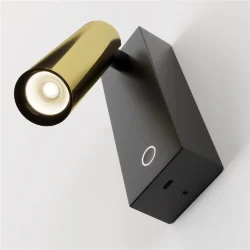 Настенный светильник (бра) Твист / Twist 3000К 3Вт (Черный) C078WL-L3BBS3K