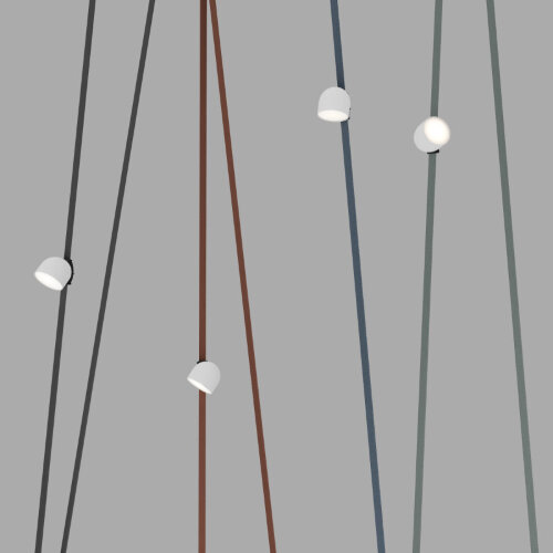 DK5542-WH+BK Поворотный светильник для трека-ремня Belty, серия Spot, со светодиодом, D100*H107мм, 48V DC, 12W, RA90, 120°, 4000K, IP20, белый с черным, алюминий. Фото 4