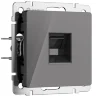 Розетка Ethernet RJ-45 (графит акрил) W1181044 - фото