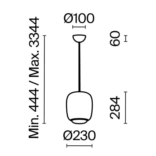 Подвесной светильник Brio 3000К 12Вт (Серый) - фото 3