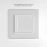 Сенсорный выключатель одноклавишный с подсветкой (белый) W4512001 - фото