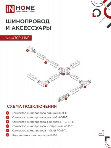 Светильник трековый светодиодный TR-08-TL 35Вт 4000К 3500Лм IP40 36 градусов черный серии TOP-LINE IN HOME - Фото 7