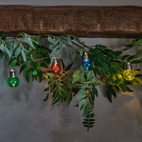 ULD-S1800-010-STB-3AA MULTI IP20 BULBS Гирлянда светодиодная Лампочки, на батарейках 3AA не в-к, 1.8м, 10 светодиодов, Разноцветный свет, Провод прозрачный, TM Uniel - фото 6