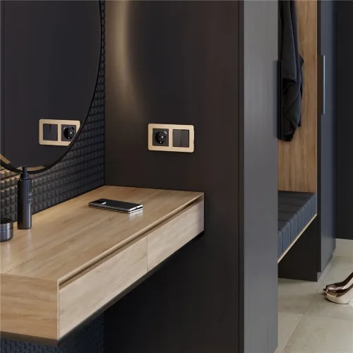 Рамка из металла на 2 поста Platinum шампань W0022611 - фото 4