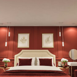 Светильник накладной IP 20, 10 Вт, GU5.3, LED, белый/красный, пластик, Denkirs DK3080-WH+RD