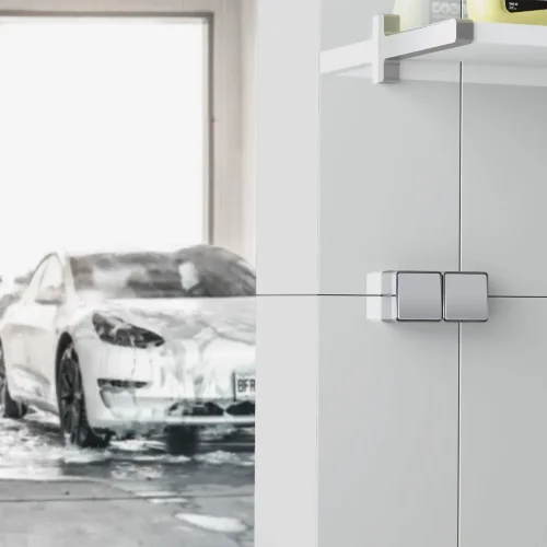 Выключатель одноклавишный влагозащищенный Gallant серебряный W5010206 - фото 2