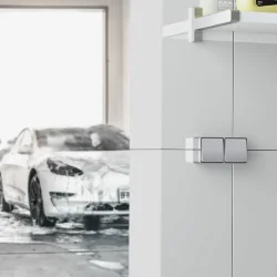 Выключатель одноклавишный влагозащищенный Gallant серебряный W5010206