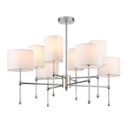 Люстра на штанге «LUMION» 6589/8C, серия: LATTI (крепление на планке) - -