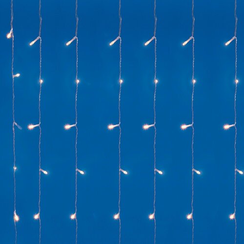 ULD-C2030-240-TTK WARMWHITE-WHITE IP44 Занавес светодиодный с эффектом мерцания, 3х2м, Соединяемый, 240 светодиодов, Теплый белый и белый свет, Провод прозрачный. - фото 2