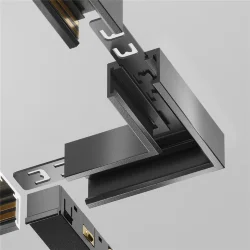 Коннектор угловой Exility X накладной, черный (Черный) TRA239CL-41B