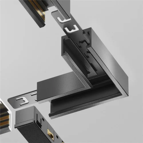 Коннектор угловой Exility X накладной, черный (Черный) TRA239CL-41B - фото 4