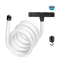 Трековый светильник "ГИБКИЙ НЕОН" для низковольтного шинопровода FLUM «Novotech» 359140, серия: RAMO (крепление к треку)