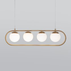 Подвесной светильник со стеклянными плафонами 50089/4 золото (049523)