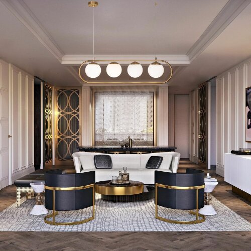 Подвесной светильник со стеклянными плафонами - Фото 4