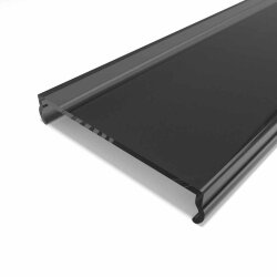 Рассеиватель поликарбонатный для профиля LC-LRM-BL30-2 чёрный