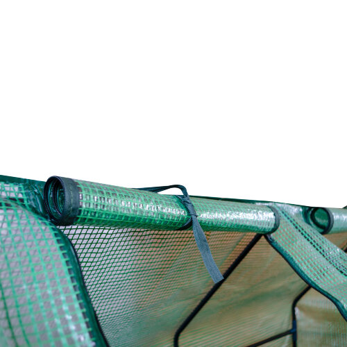 UGH-S30 L120 GREEN-GREEN Парник уличный, 120x60x60см, Металлическая труба в ПВХ, цвет зеленый, Тент из армированного полиэтилена 135г-м2, цвет сетки зеленый, TM ФитоЛето - фото 5