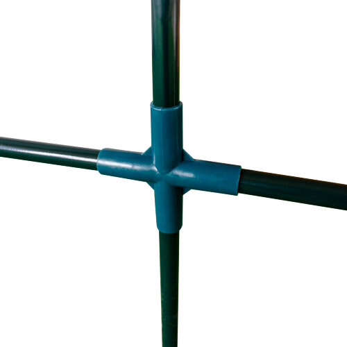 UGH-S30 L120 GREEN-GREEN Парник уличный, 120x60x60см, Металлическая труба в ПВХ, цвет зеленый, Тент из армированного полиэтилена 135г-м2, цвет сетки зеленый, TM ФитоЛето - фото 7