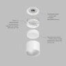 Накладной светильник PILLAR, GX53, до 15 Вт, LED, IP20, белый, алюминий. Фото 3