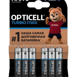 Элемент питания алкалиновый AAA/LR03 (блист. 6шт) Turbo Max Opticell 6053006