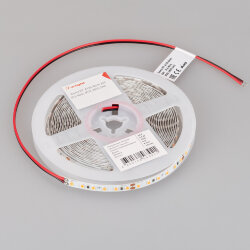 Светодиодная лента RT-А120-8mm 24V Scarlet (9.6 W/m, IP20, 2835, 5m) (Arlight) 043383