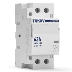Контактор модульный 36мм 63А 230В АС 1НО 1НЗ PRIZMA TOKOV ELECTRIC TKE-PZ-MC-2-63-230-11