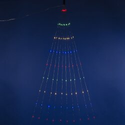 ULD-E0200-200-STA MULTI IP44 Гирлянда светодиодная Лучи росы, 2м, 10 нитей, 200 светодиодов, Разноцветный свет, Провод прозрачный