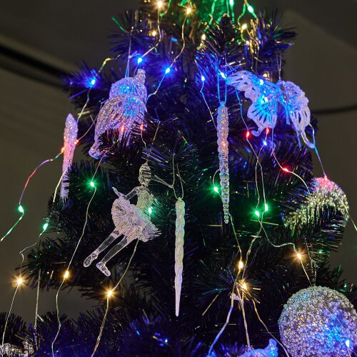 ULD-E0200-200-STA MULTI IP44 Гирлянда светодиодная Лучи росы, 2м, 10 нитей, 200 светодиодов, Разноцветный свет, Провод прозрачный - фото 7