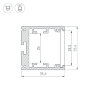 Профиль SL-ARC-3535-D1500-N90 BLACK (1180мм, дуга 1 из 4) (Arlight, Алюминий) 026596 - фото 2