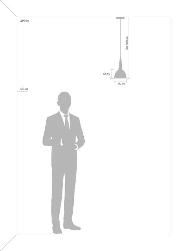Подвесной светильник Freya FR8009PL-01GB (Черный и Латунь) - фото 6