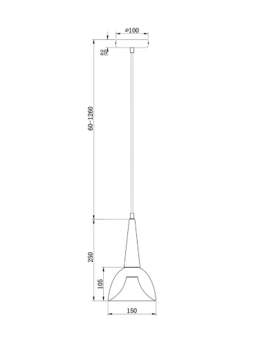 Подвесной светильник Freya FR8009PL-01GB (Черный и Латунь) - фото 7