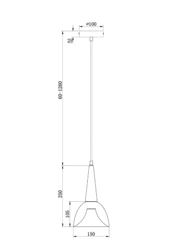 Подвесной светильник Freya FR8009PL-01GB (Черный и Латунь) - фото 11