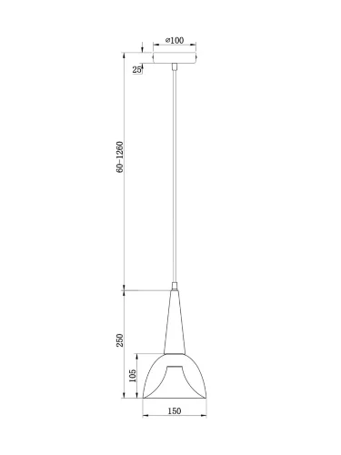 Подвесной светильник Нория / Noria (Черный и Латунь) FR8009PL-01GB - фото 7