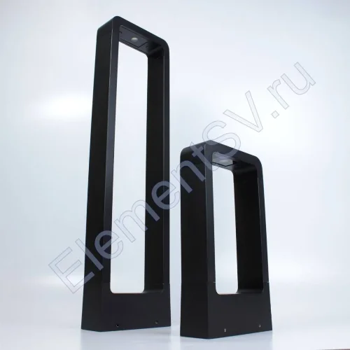 Уличный светильник столбик JH-BD-B16 DHL35 (220V, 7W, черный корпус, 300mm, IP65, warm white) - фото.