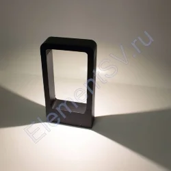 Уличный светильник столбик JH-BD-B16 DHL35 (220V, 7W, черный корпус, 300mm, IP65, warm white)