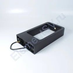 Уличный светильник столбик JH-BD-B16 DHL35 (220V, 7W, черный корпус, 300mm, IP65, warm white)