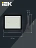 Прожектор светодиодный СДО 06-150 6500К IP65 черн. IEK LPDO601-150-65-K02 - фото 7