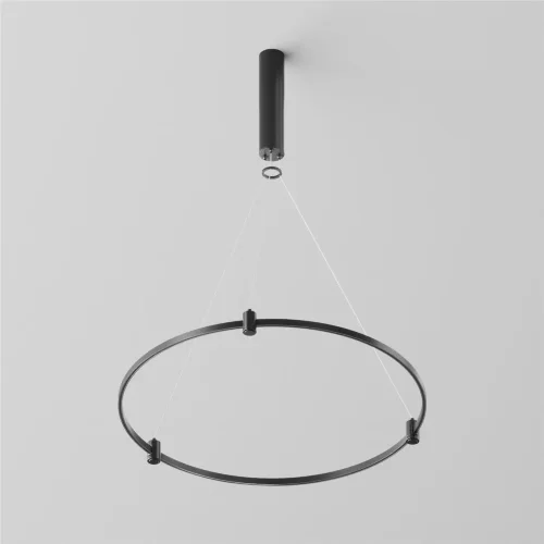 Готовая конструкция круглая D650мм c основанием под блок питания без светильников и блока питания, черный (Черный) TFC-Flar-H02-B - фото