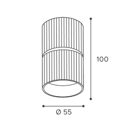 Светильник WOLTA WSL-GU10/18WG под лампу GU10 Белый / золотой NIMB