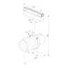 Slim Magnetic Трековый светильник со стеклянным плафоном 10W 4000K черный 85532/01 - фото 10