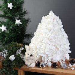 ULW-R07 T-WHITE+GREEN-150C-A Ель белая Светильник светодиодный со сменными лампами в-к, белая + зеленая, E27, Плафон D150мм, прозрачный, Белое основание, TM Uniel