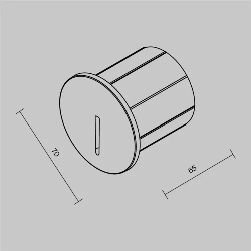 Подсветка для лестниц Замок / Lock 3000К 3Вт IP 54 (Черный) O014SL-L3B3K - фото 7