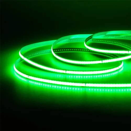 Светодиодная лента 220V, COB 240 chip/m, green, IP20, 10m, A305 - фото I