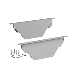 Заглушки для профиля LINE 10040 IN Silver