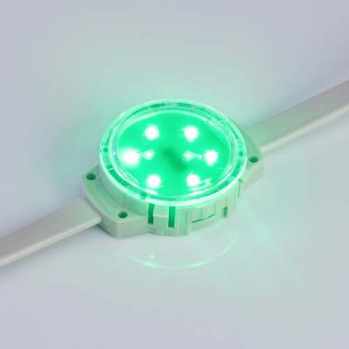 Модуль управляемый SOLEX-DMX-3535-6-24V RGB 120deg (D40х16mm, 1.5W, IP67) (Arlight, Пластик, 3 года) 028882 - фото 2