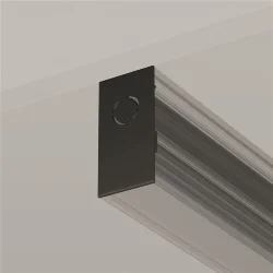 Заглушка торцевая 2 шт. Exility накладной черный (Черный)