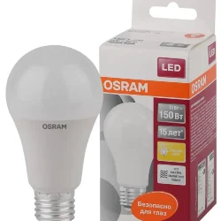 Лампа светодиодная 14W/2700K (=100W) DIM E27 | PARATHOM CLASSIC A | Груша | - OSRAM