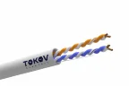 Кабель витая пара U/UTP 2х2х24AWG кат.5E PVC indoor 305м (м) TOKOV ELECTRIC TKE-C06-U22-5E-305-PVC - фото
