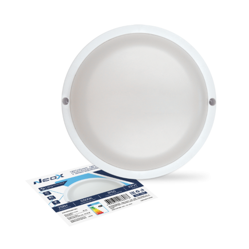 Светильник светодиодный герметичный СПП ОAД-2565-КРУГ 25Вт 6500К 2250Лм с оптико-акуст датчиком IP65 175мм NEOX - Фото