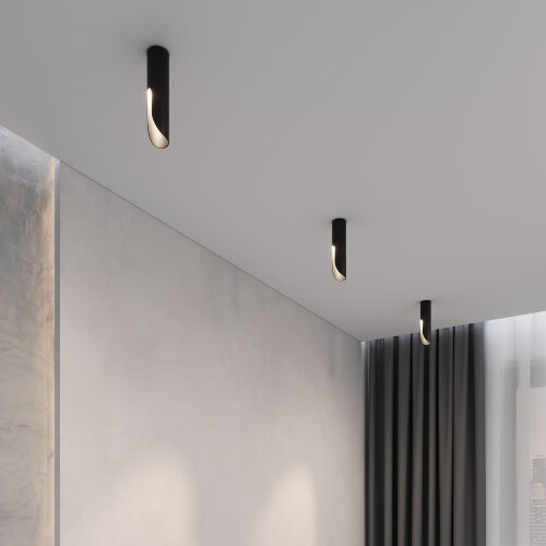 Светильник потолочный светодиодный Apex 7W 3000K черный - Фото 4